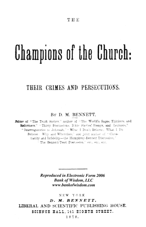 The Champions of the Church